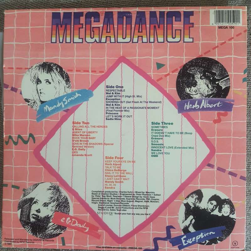 MEGA DANCE - Volume 2 Double LP Various artists